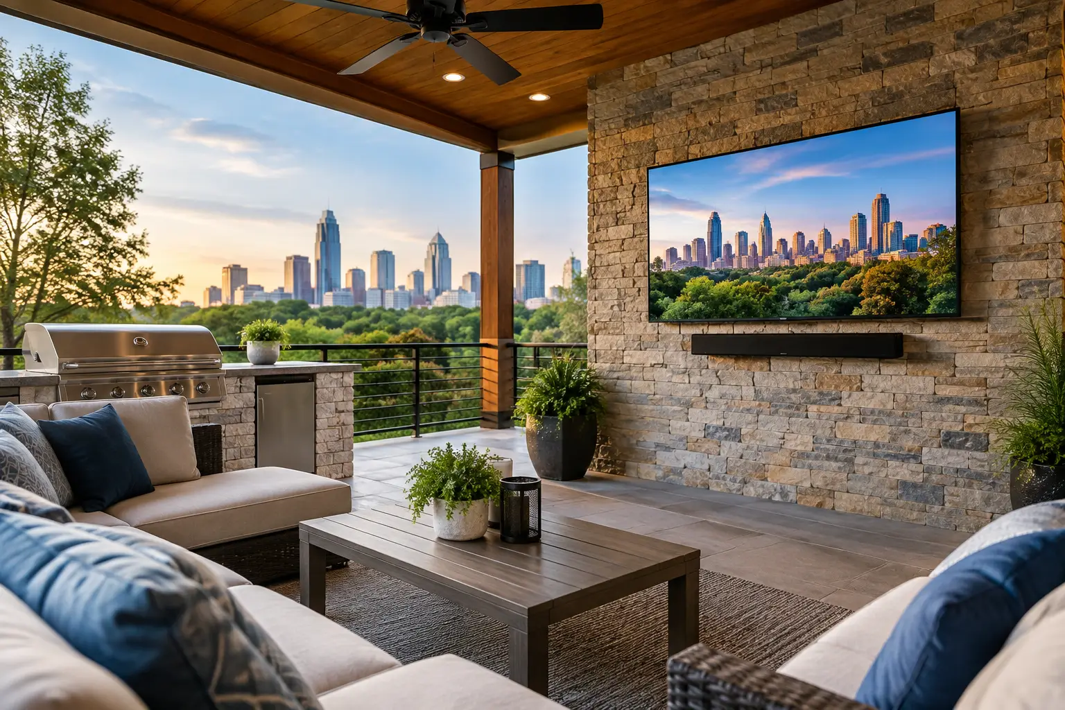 Outdoor TV Installation for Atlanta Patios