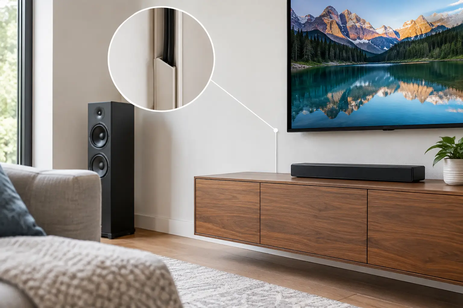Speaker Wire Concealment for a Cleaner Home